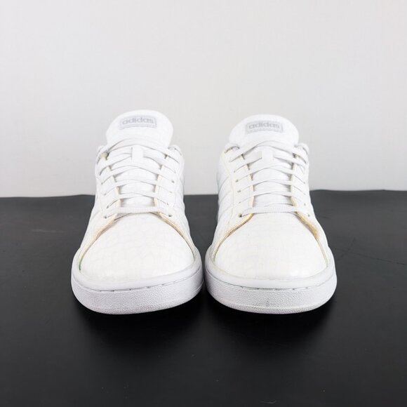 Sz.10 Adidas Court Haven White (Alligator Skin) Women's Sneakers - Picture 5 of 9